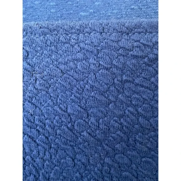 A New Day Royal Blue Textured Puff Sleeve Square Neck Top Women's Medium - Picture 2 of 9